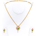vibrant-luscious-22k-gold-cz-pendant-set
