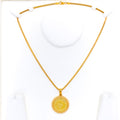 Classic Radiant 22k Gold Pendant