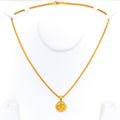 Bold Graceful 22k Gold Pendant
