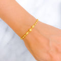 Graceful Sleek Orb 22k Gold Bracelet