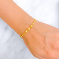 Palatial Polka Dotted Orb 22k Gold Bracelet 