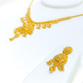 Palatial Multi-Tasseled 22k Gold Necklace Set