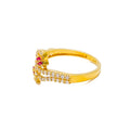 lovely-gleaming-22k-gold-cz-ring