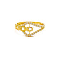 attractive-fashionable-22k-gold-cz-ring