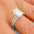 Gorgeous Diamond + 14k Gold Dual Band Ring 