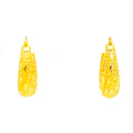 Luxurious Alluring 22k Gold Hoop Earrings