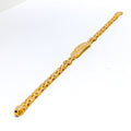 Reflective Plate 22k Gold Baby Bracelet 