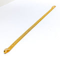 Impeccable Flat Chain 22k Gold Baby Bracelet 