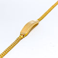 Decadent Golden Plate 22k Gold Baby Bracelet 