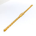 Classic Alluring Plate 22k Gold Baby Bracelet 