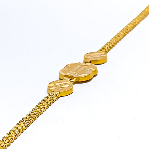 Traditional Radiant 22k Gold Baby Bracelet 