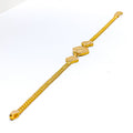 Modern Glowing Linked 22k Gold Baby Bracelet 