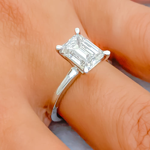 Grand Ornate Diamond + 14k White Gold Ring 