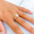 Grand Ornate Diamond + 14k White Gold Ring 