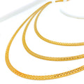 Medium Flat 22k Gold Bead Chain 