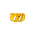 Refined Radiant 22k Gold Ring 