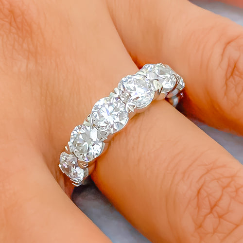 Tasteful Evergreen Diamond + 14k White Gold Ring 