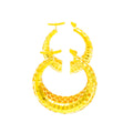 Noble Majestic 22k Gold Hoop Earrings