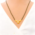 Delicate Oval Diamond + 18k Gold Mangal Sutra 