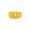Opulent Gleaming 22k Gold Ring 