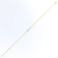 Luminous Infinity Loop Diamond + 18k Gold Bracelet 