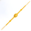 Classic Radiant Marquise 22k Gold Bracelet 