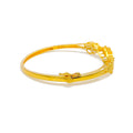 Glamorous Edgy 22k Gold Shiny Bangle Bracelet 