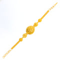 Captivating Regal 22k Gold Poised Bracelet