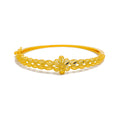 Impressive Sleek 22k Gold Glam Bangle Bracelet 