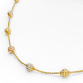 Captivating Multi Tone 22k Gold Necklace