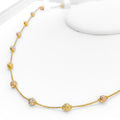 Captivating Multi Tone 22k Gold Necklace