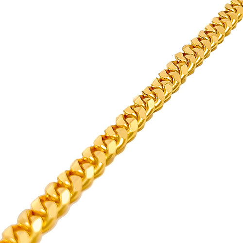 Impressive Interlinked 22K Gold Men's Bracelet 
