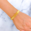 fashionable-beaded-22k-gold-bangle-bracelet