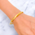 mesh-decorative-22k-gold-bangle-bracelet