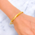 mesh-decorative-22k-gold-bangle-bracelet