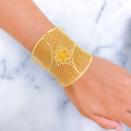 exclusive-21k-gold-floral-mesh-cuff.