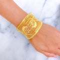  unique-21k-gold-wire-cuff-bangle