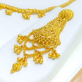 Traditional Festive 22k Gold Tasseled Light Patta Set