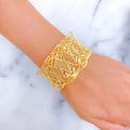 posh-geometric-21k-gold-cuff-bangle