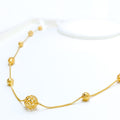 Imperial Glowing Orb 22k Gold Long Necklace - 24"