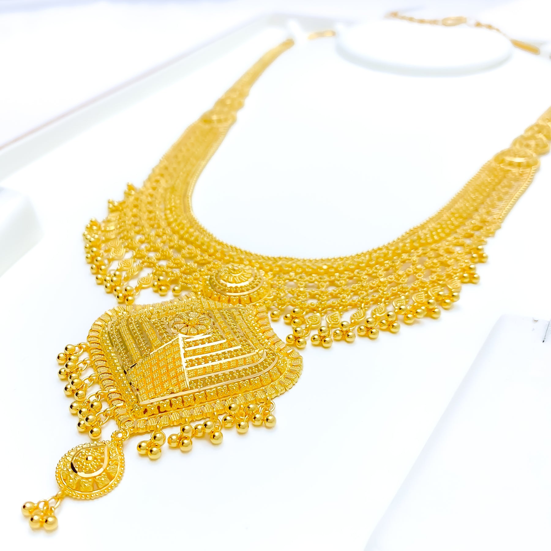 Coin Rani Har Extravagant Bridal 22k Gold Rani-Haar – Andaaz Jewelers