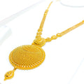 Impressive Beaded Dome 22k Gold Necklace Set 