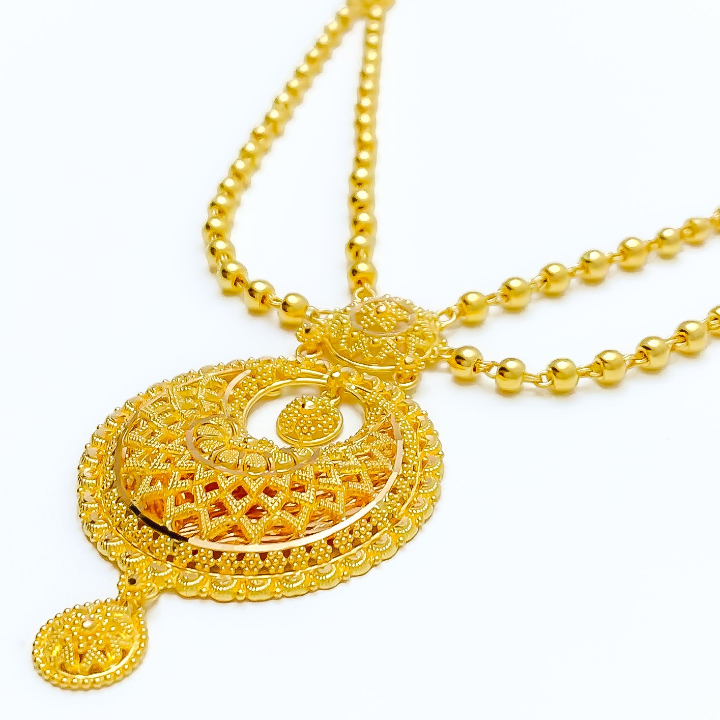 Heavy gold pendant on sale set