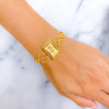 Special Marquise Mesh 21k Gold Coin Bracelet 