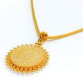 Classic Radiant 22k Gold Pendant