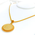 Classic Radiant 22k Gold Pendant