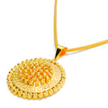 Regal Gleaming 22k Gold Pendant