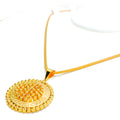 Regal Gleaming 22k Gold Pendant