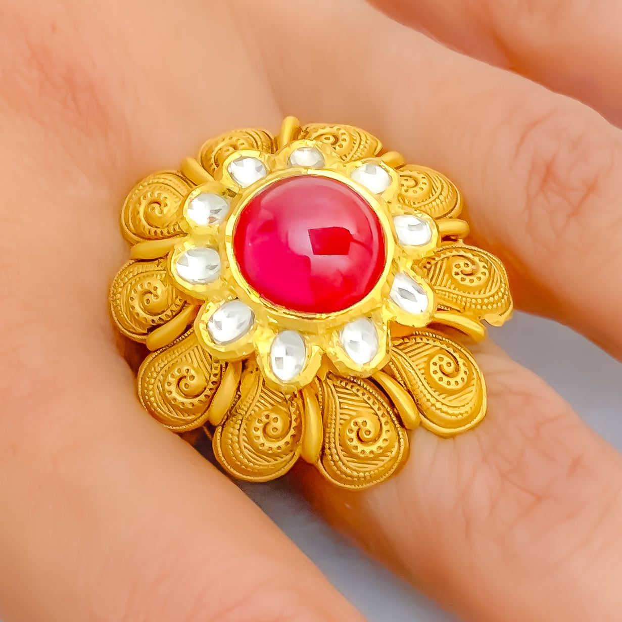 14K Plumeria Ring - 3 Flower Icicle | Royal Hawaiian Heritage Jewelry