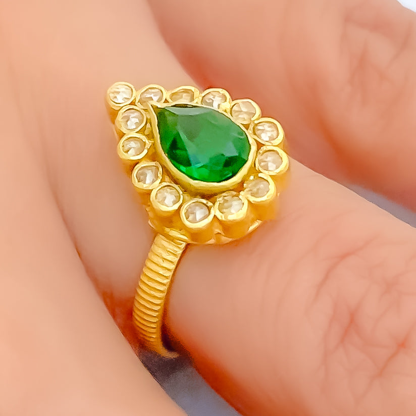90% Antique Ladies Gold Ring, 7.470 Gms at Rs 47395 in Jhunjhunu | ID:  2849252060797